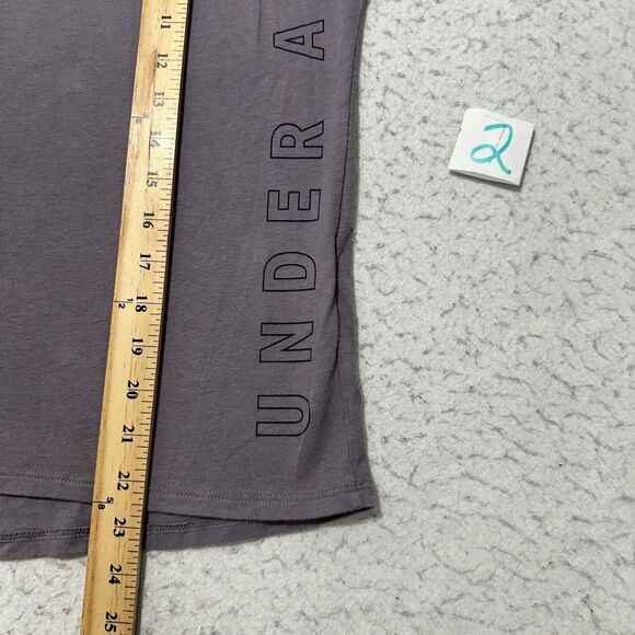 Under Armour HeatGear Women's XS Crewneck Short Sleeve Athletic Purple T Shirt - Picture 9 of 13